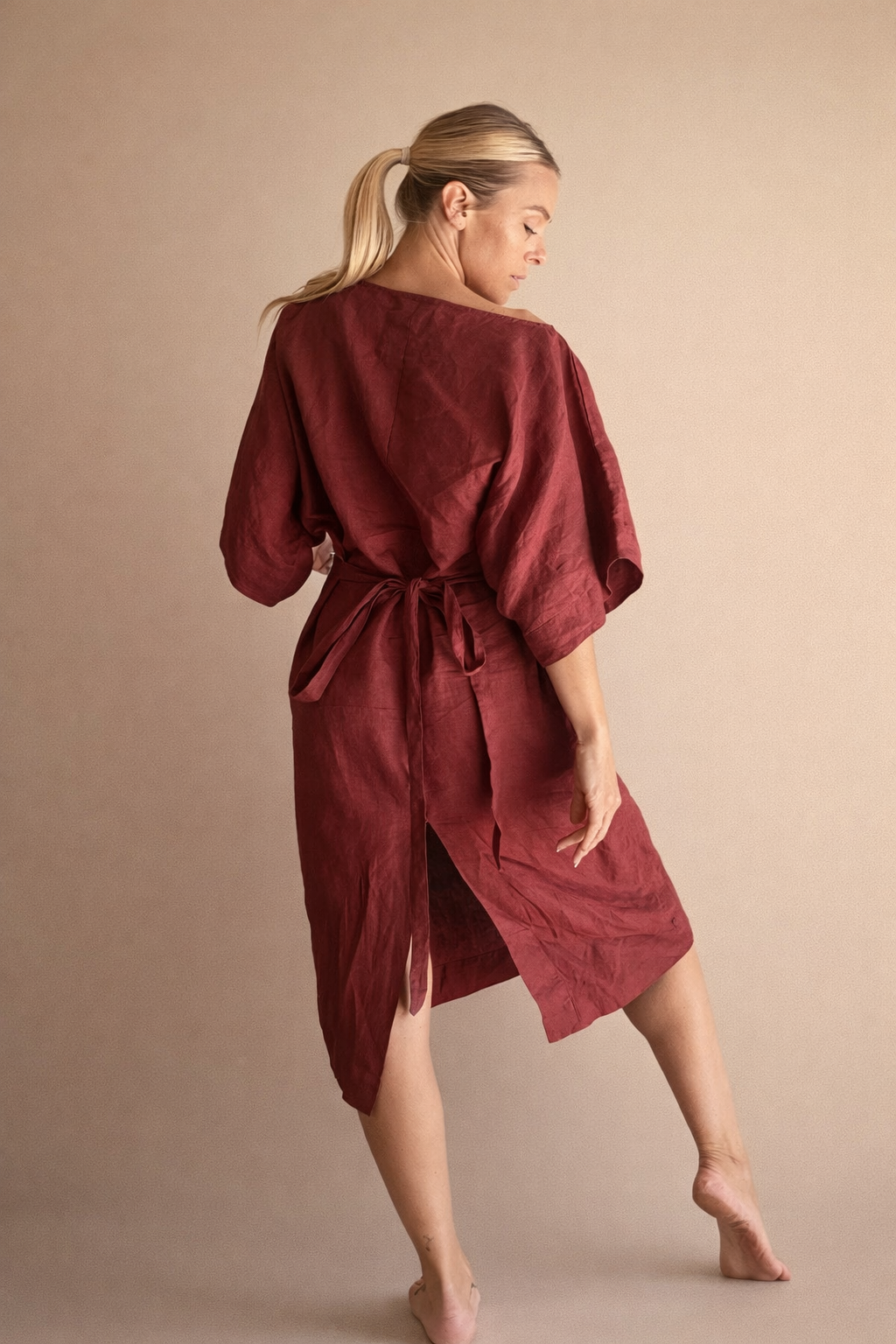 Aurora Linen Dress Simple Linen Aurora Linen Dress Simple Linen