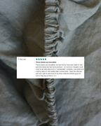 Linen Fitted Sheet in Khaki