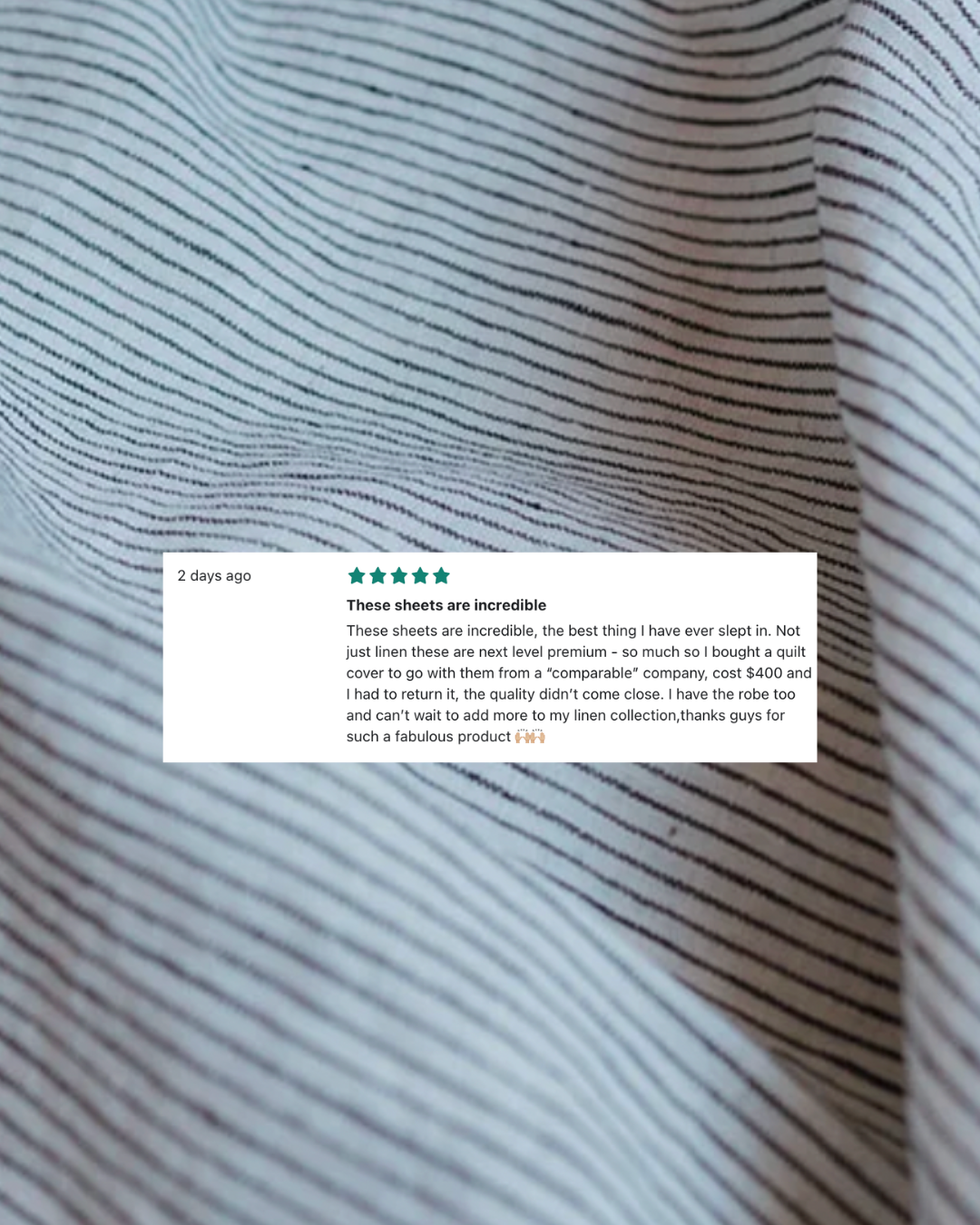 Linen Pillowcases in Pinstripe