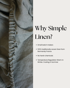 Linen Fitted Sheet in Khaki