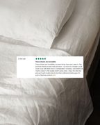 Linen Fitted Sheet in White
