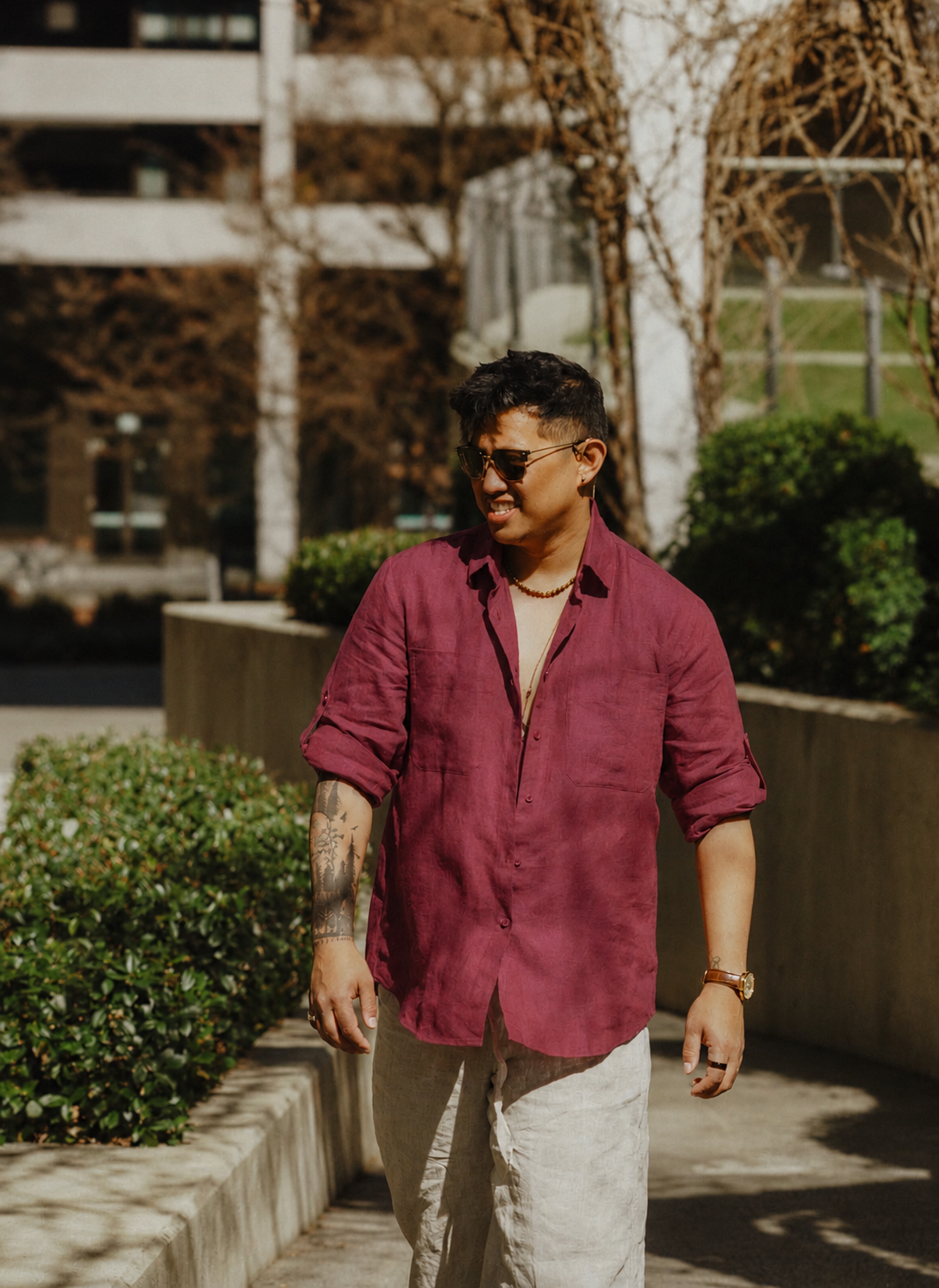 Oversized Linen Shirt