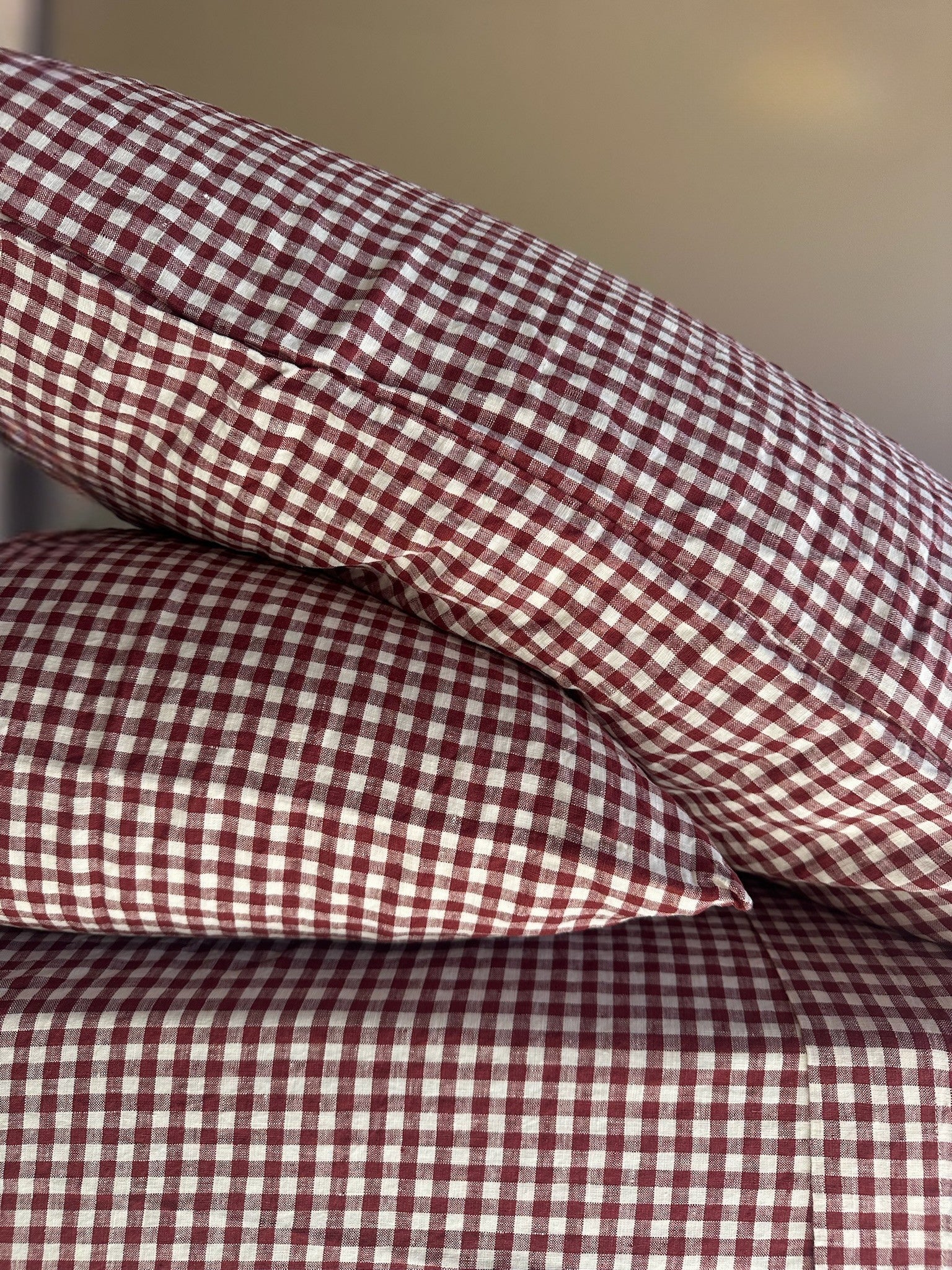 Mulberry Gingham Flat Sheet
