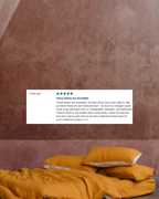Linen Fitted Sheet in Marigold
