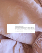 Linen Flat Sheet in Fairy Floss Pink
