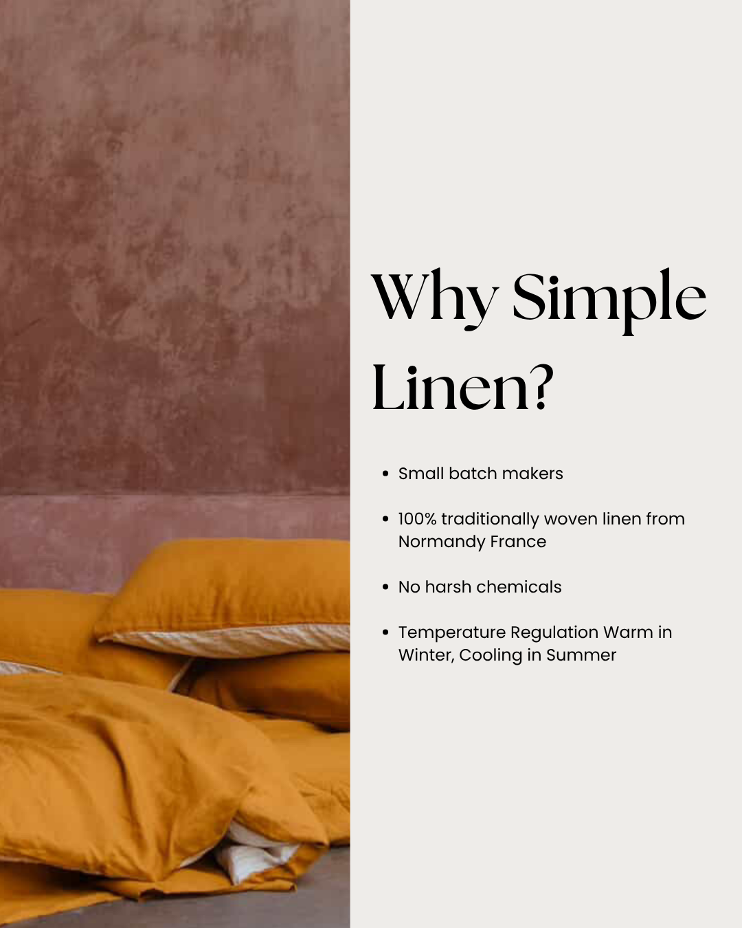 Linen Fitted Sheet in Marigold