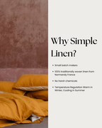 Linen Fitted Sheet in Marigold