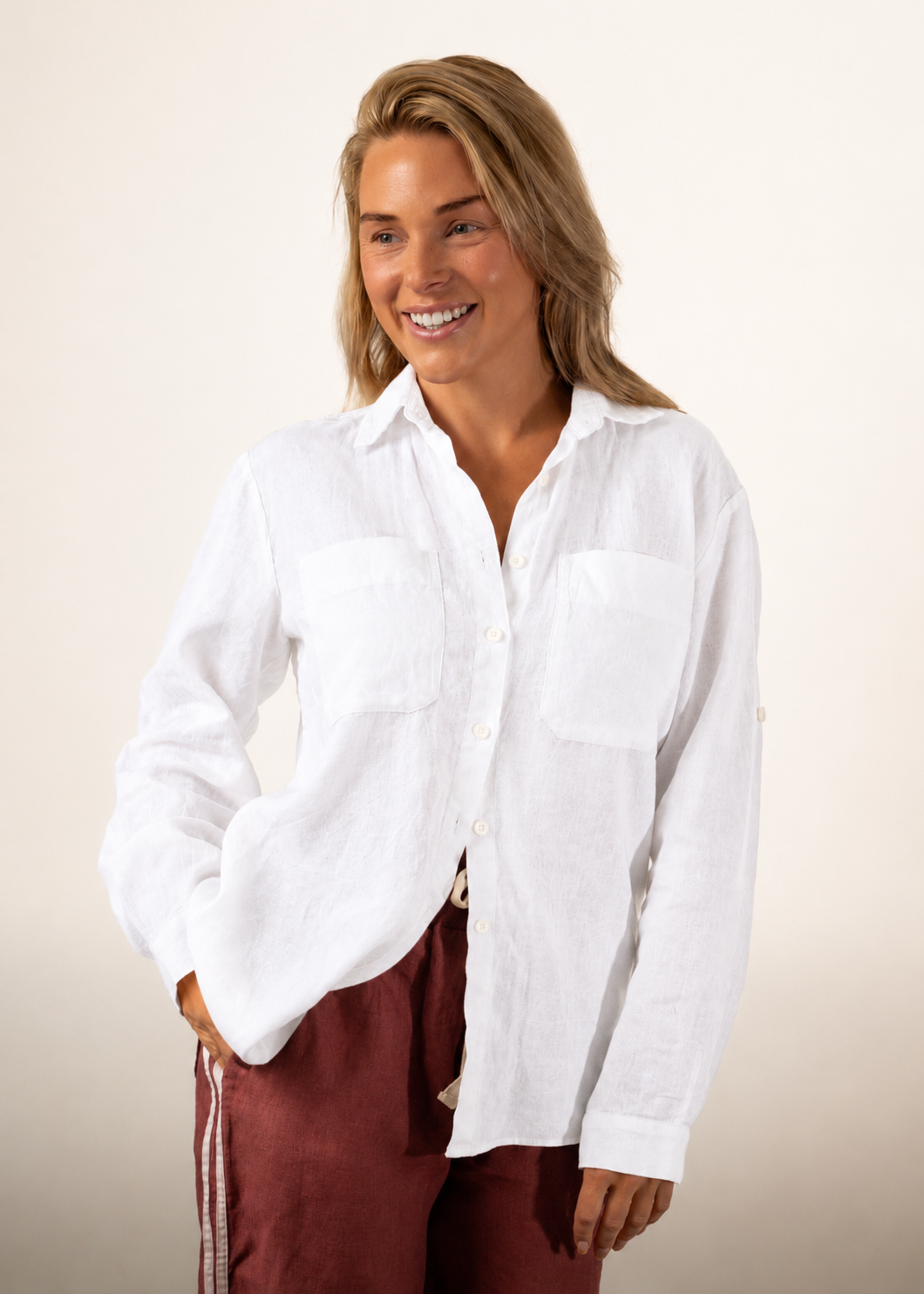 Oversized Linen Shirt
