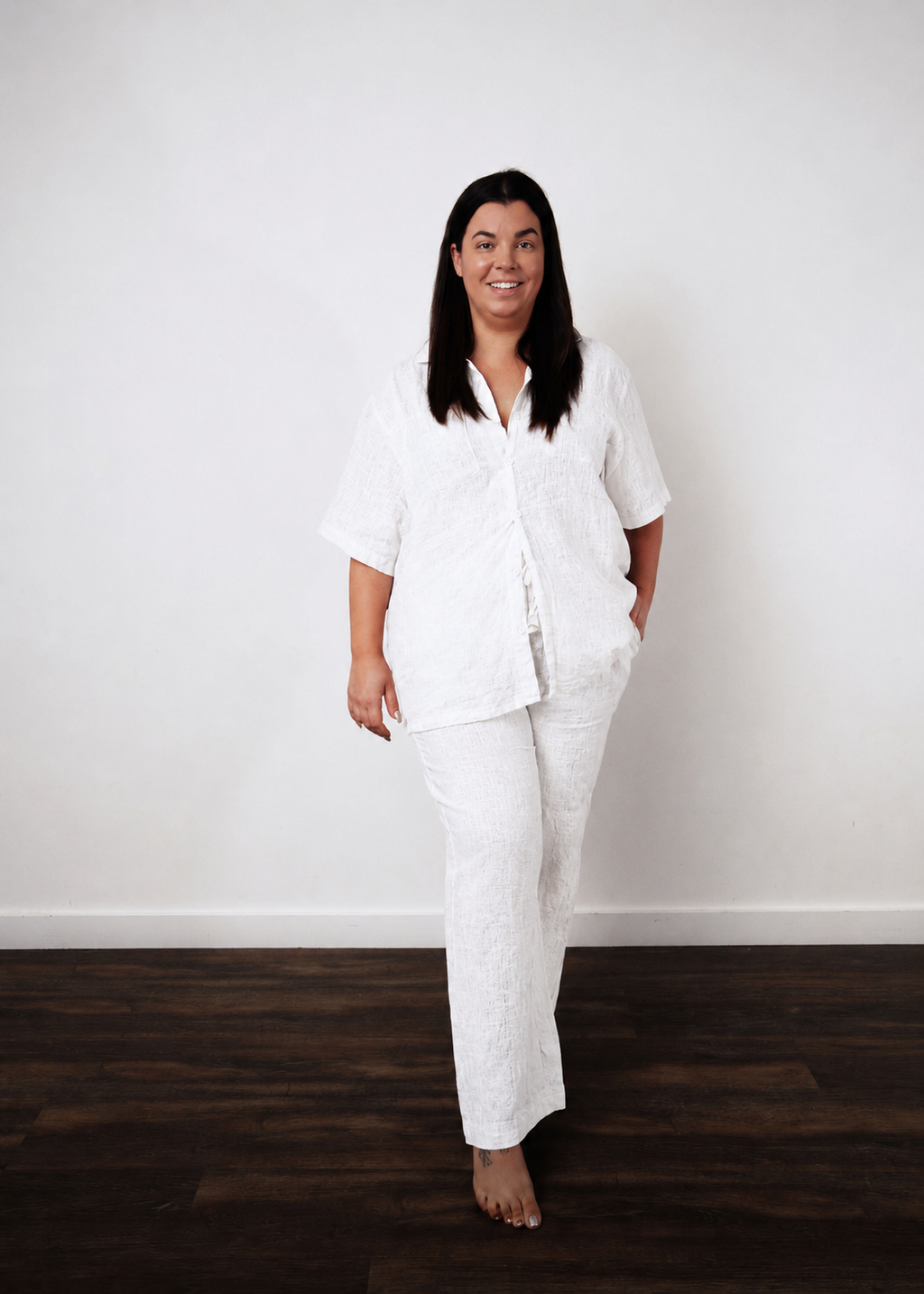 Linen Set Pants + Short Sleeve
