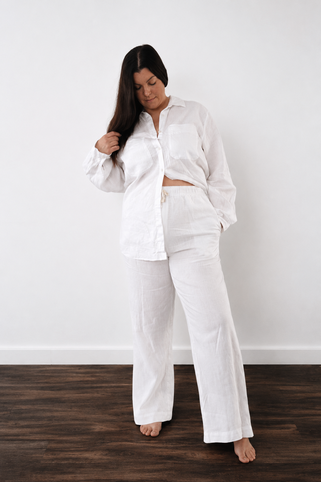 Linen Long Sleeve Set