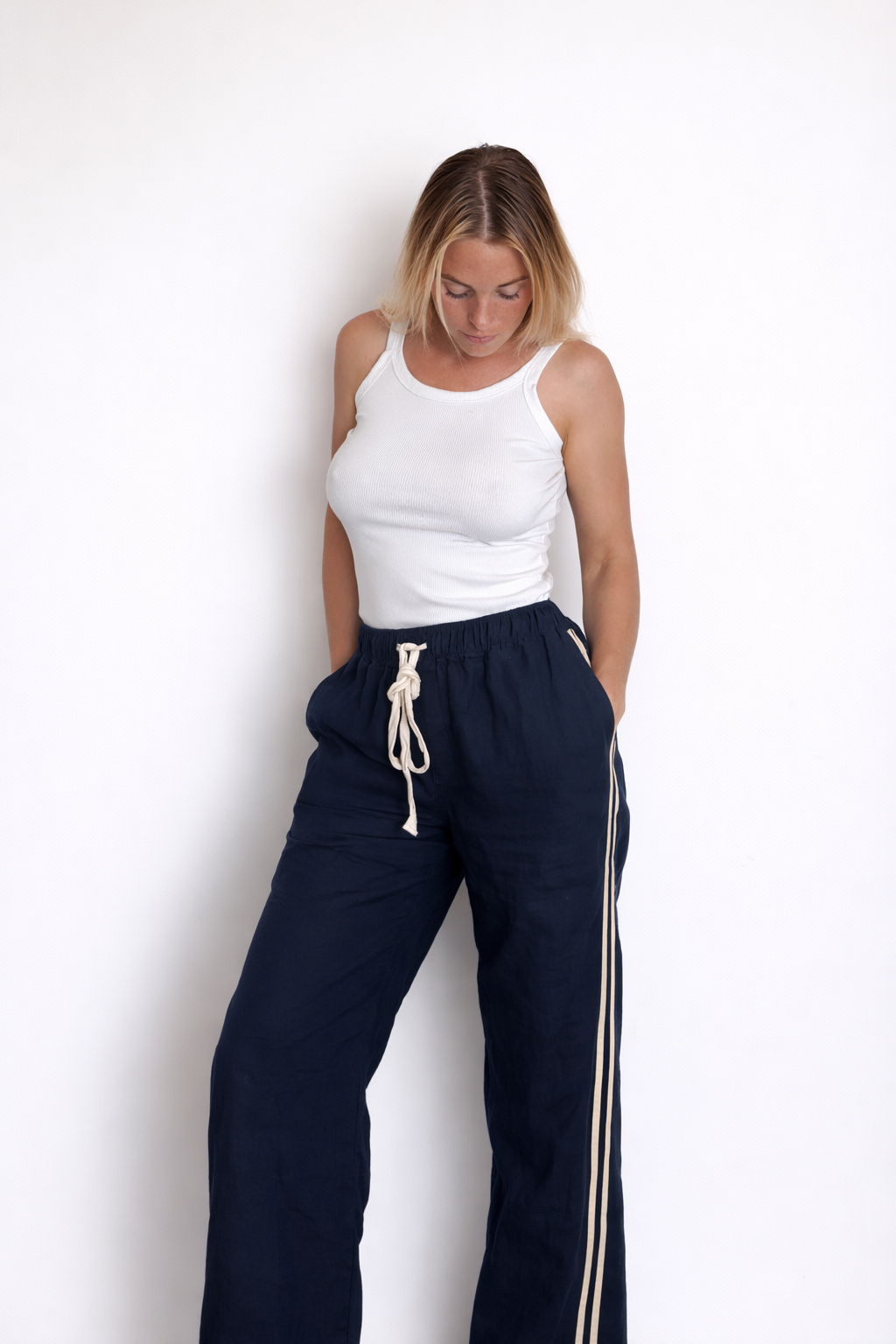 Daize Linen Racer Pant