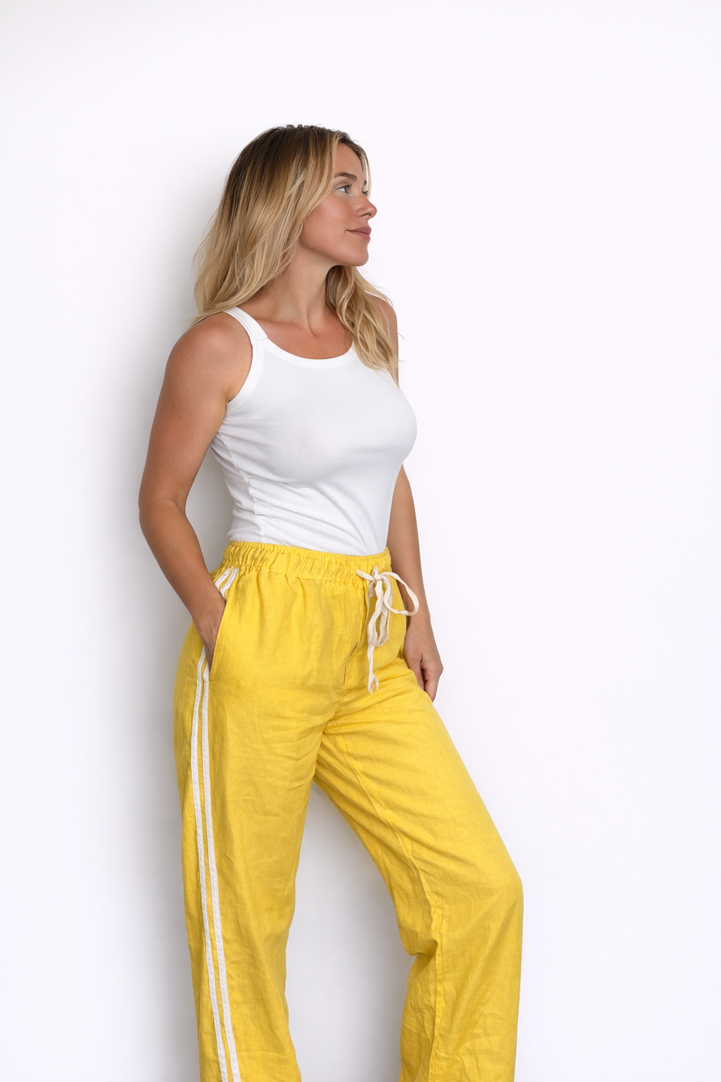 Daize Linen Racer Pant