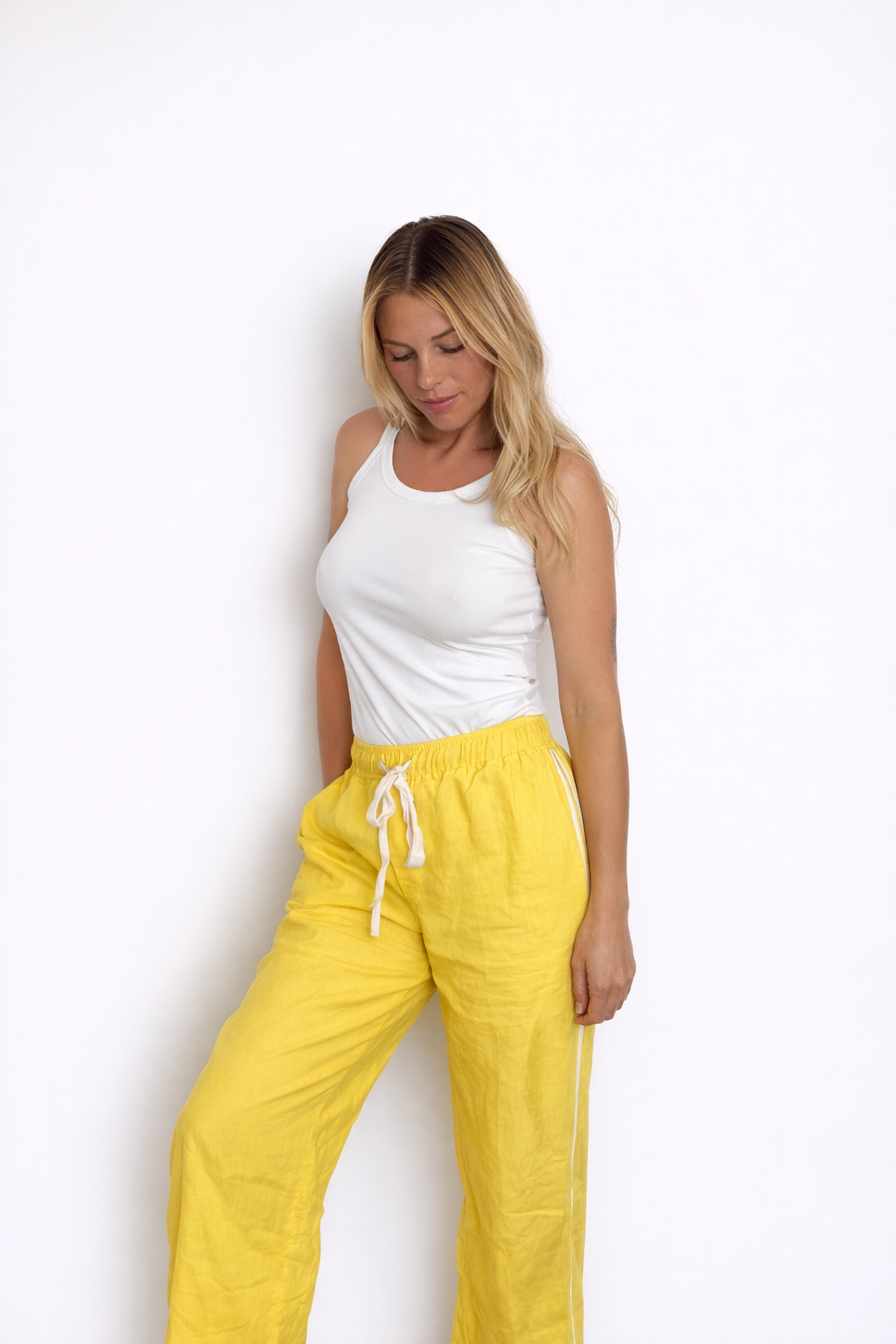 Daize Linen Racer Pant