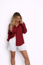 Oversized Linen Shirt