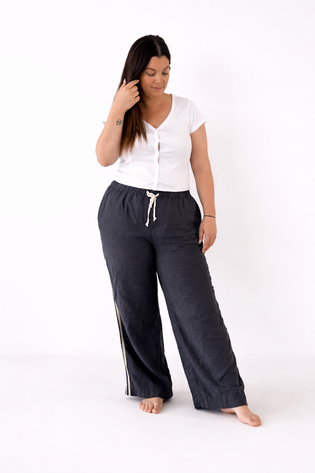 Daize Linen Racer Pant