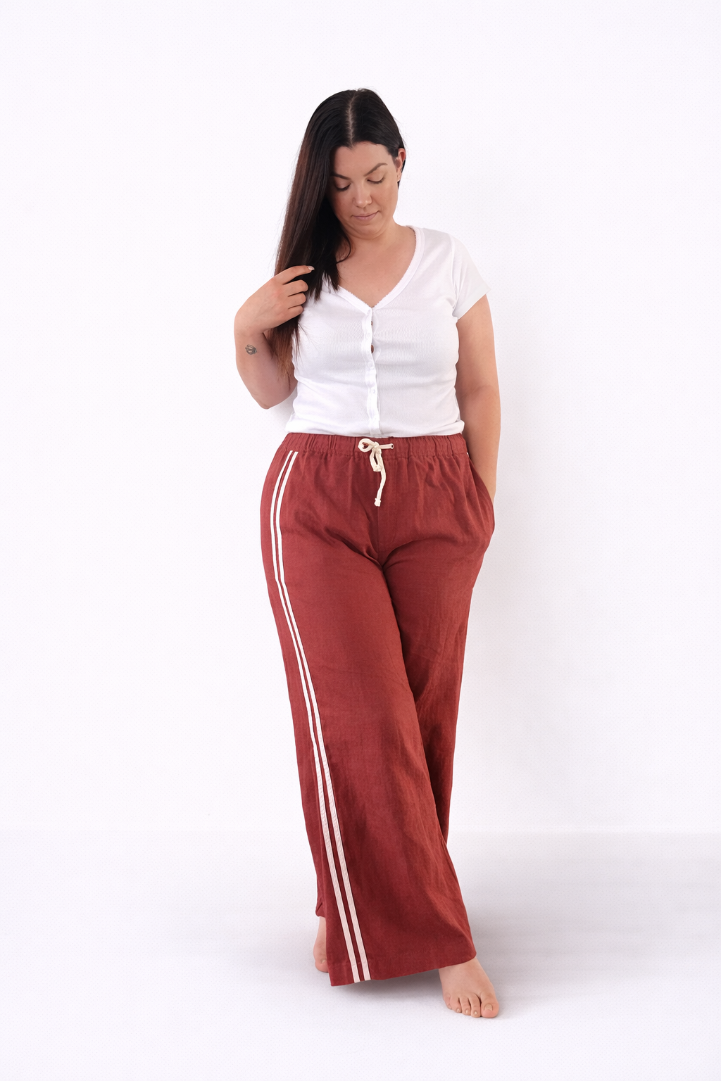 Daize Linen Racer Pant