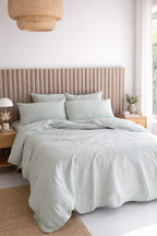 Linen Fitted Sheet in Esme