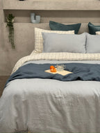 Linen Sheet Set in Windowpane