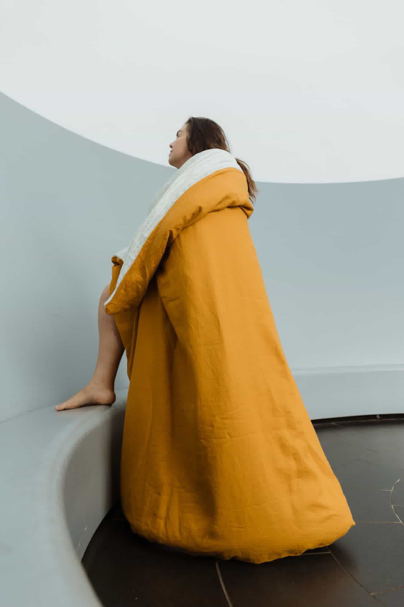 Linen Pillowcases in Marigold