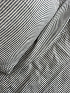 Linen Flat Sheet in Marine Stripe