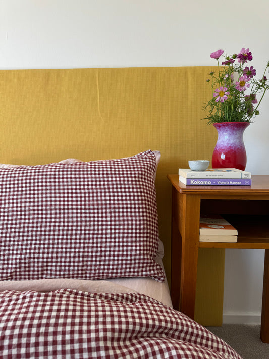 Mulberry Gingham Sheet Set