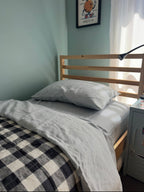 Linen Pillowcases in Periwinkle