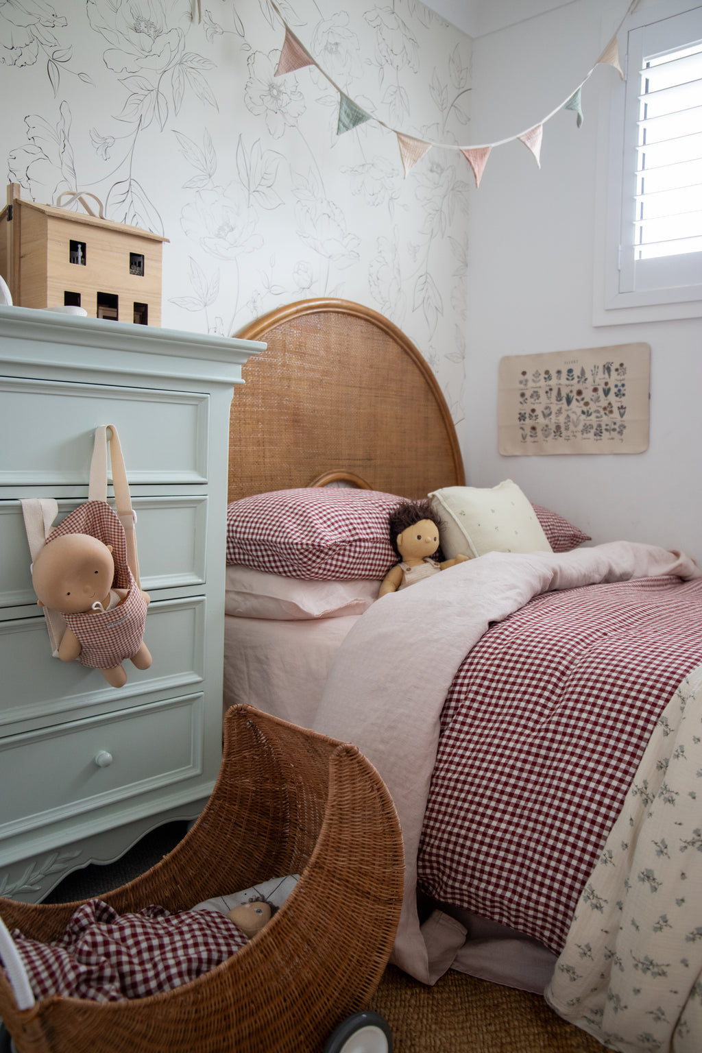 Mulberry Gingham Children's Sheet Set