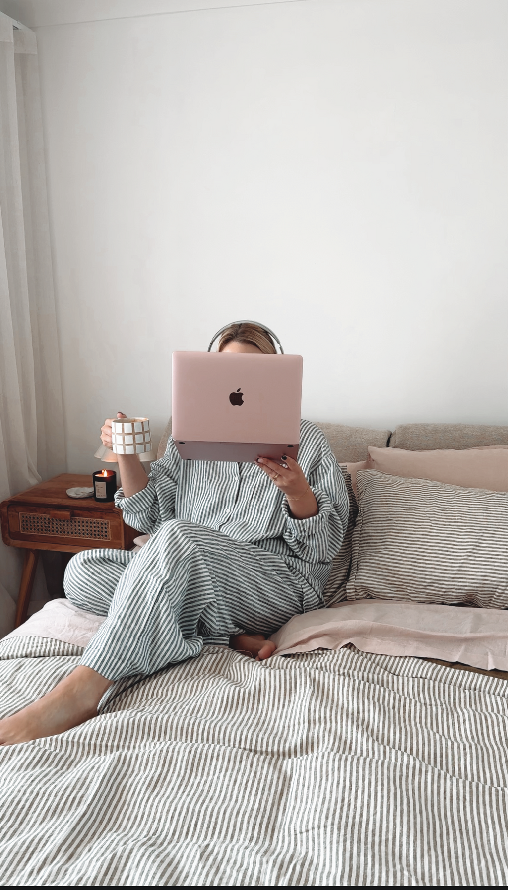 Linen Pillowcases in Fairy Floss Pink