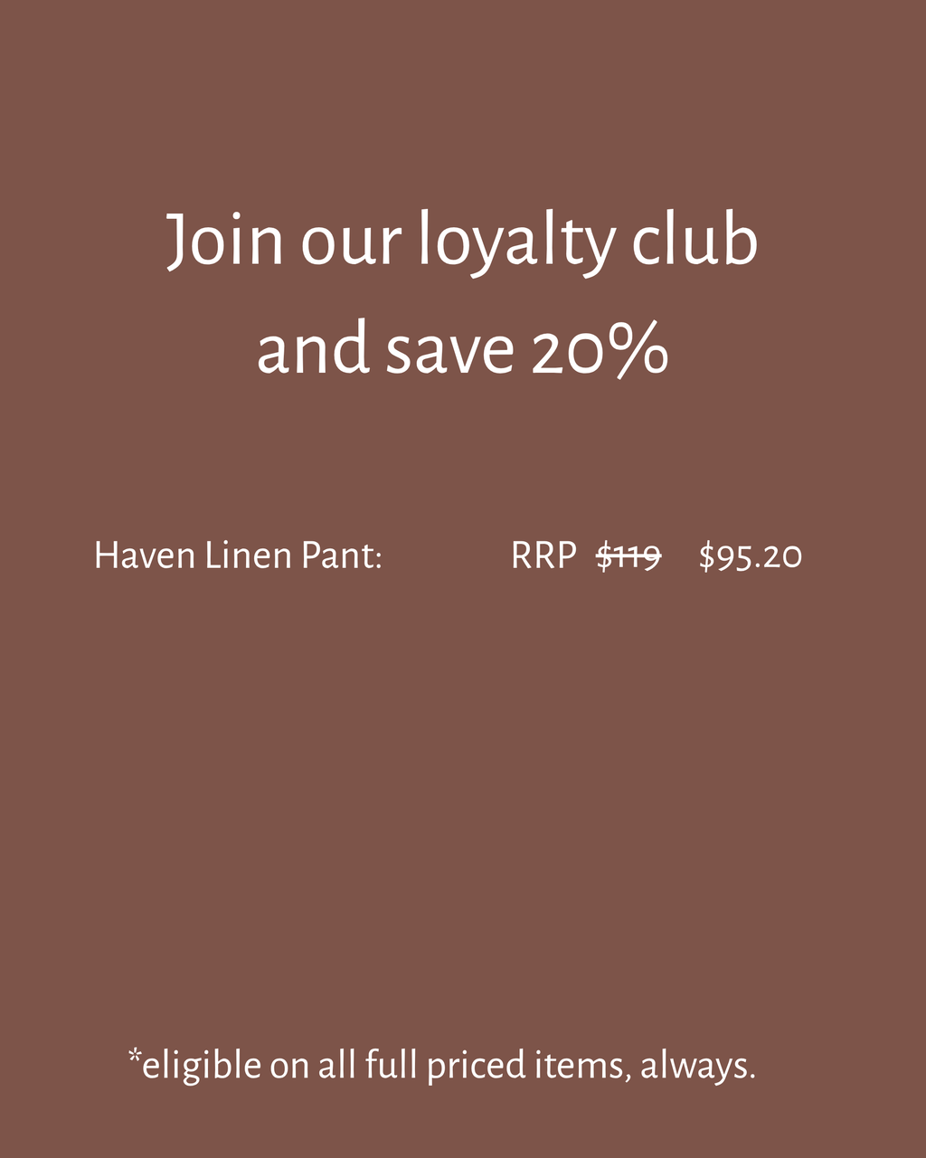 Haven Linen Pant
