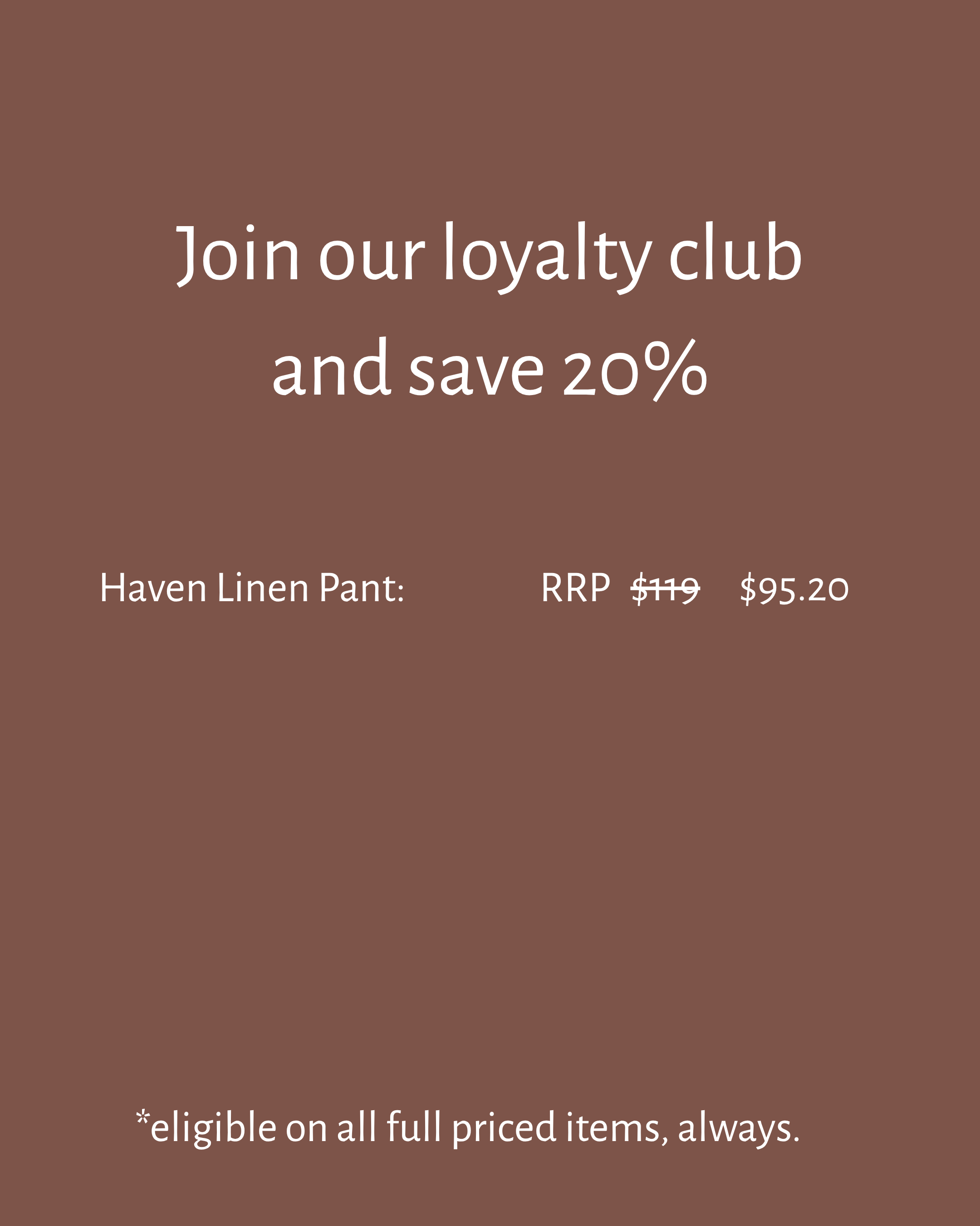 Haven Linen Pant