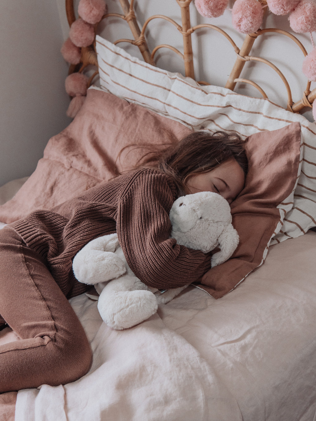 Linen Pillowcases in Fairy Floss Pink