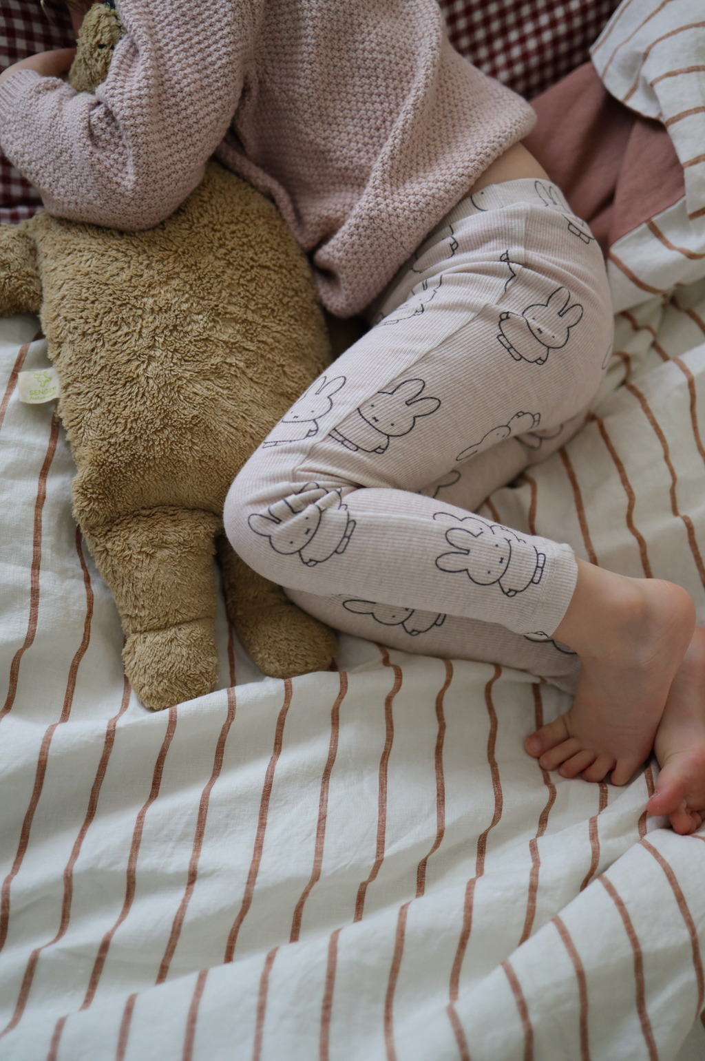 Linen Pillowcases in Chestnut Stripe