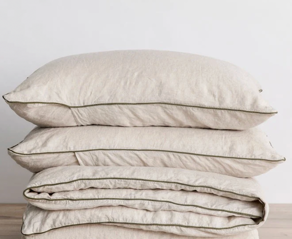 The Normandy Collection - Linen Piped Duvet Covers