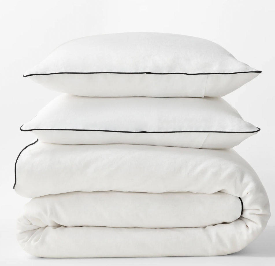 The Normandy Collection - Linen Piped Duvet Covers