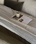 Linen Fitted Sheet in Oatmeal