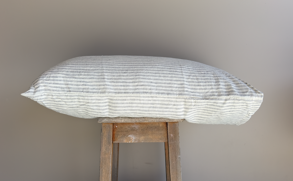 Linen Sheet Set in Pinstripe