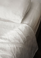 Linen Pillowcases in White