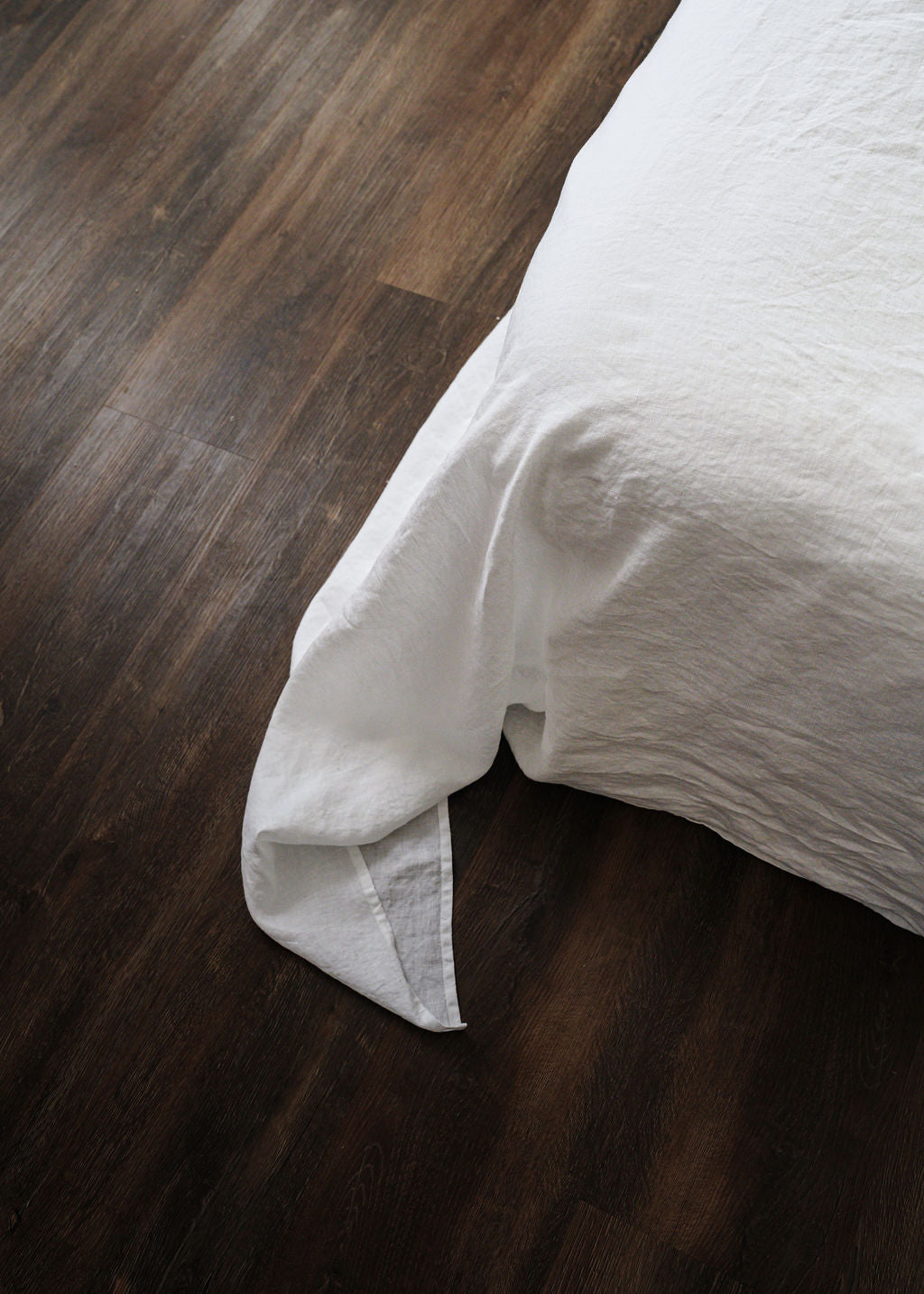 Linen Flat Sheet in White