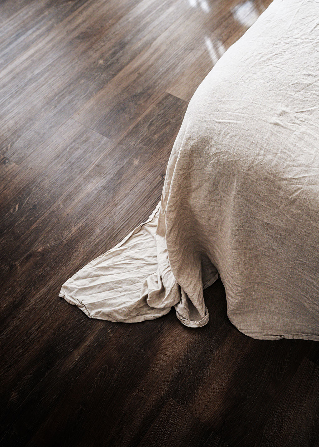 Linen Flat Sheet in Oatmeal