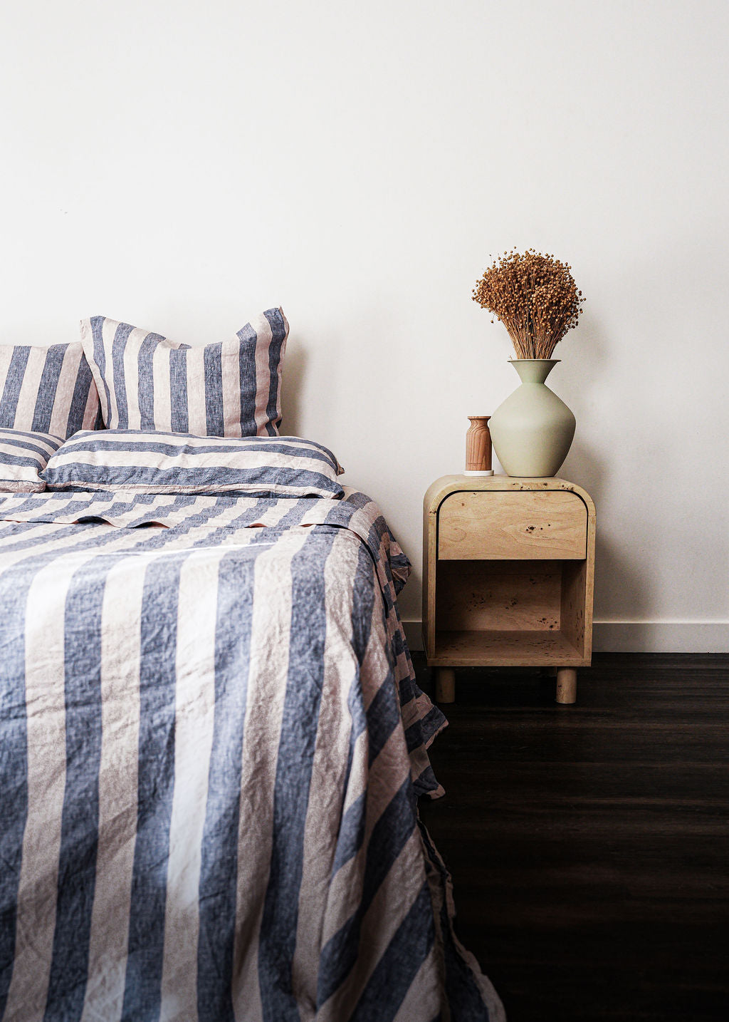 Linen Fitted Sheet in Talulah