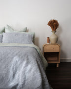 Linen Pillowcases in Marine Stripe