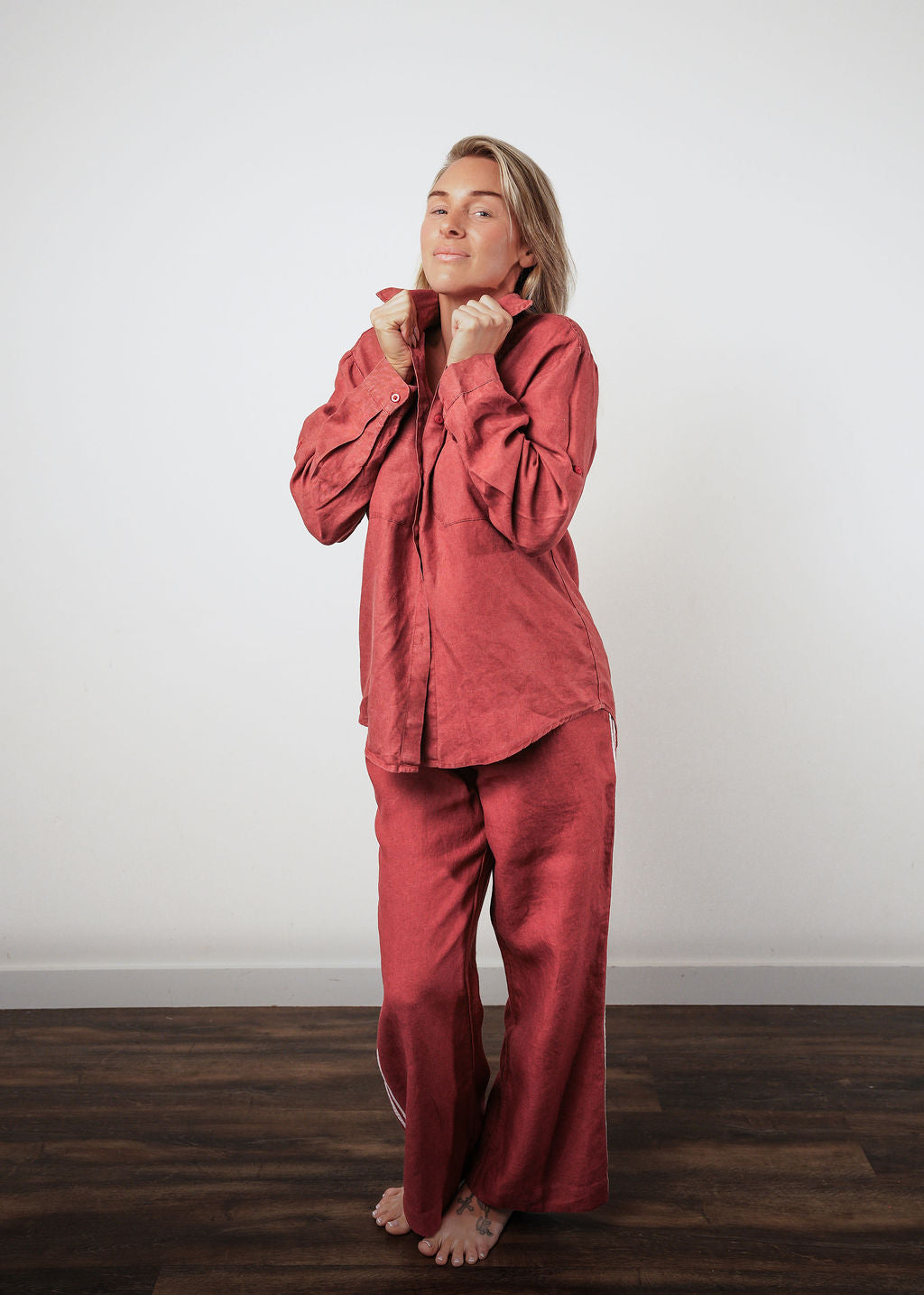 Daize Linen Racer Pant