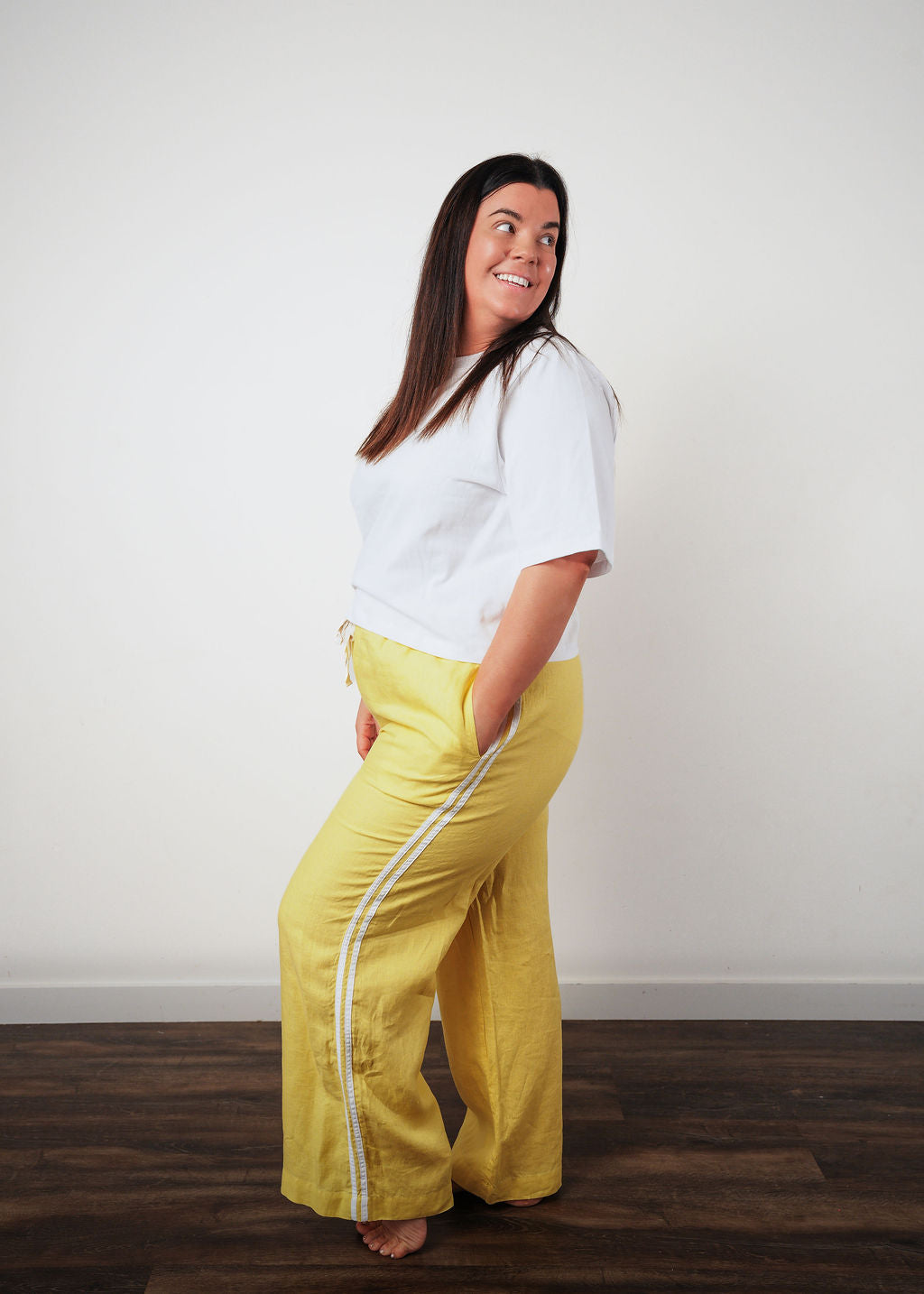 Daize Linen Racer Pant
