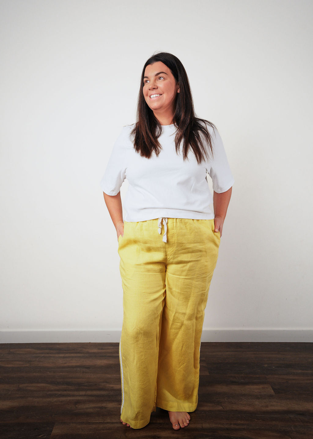 Daize Linen Racer Pant