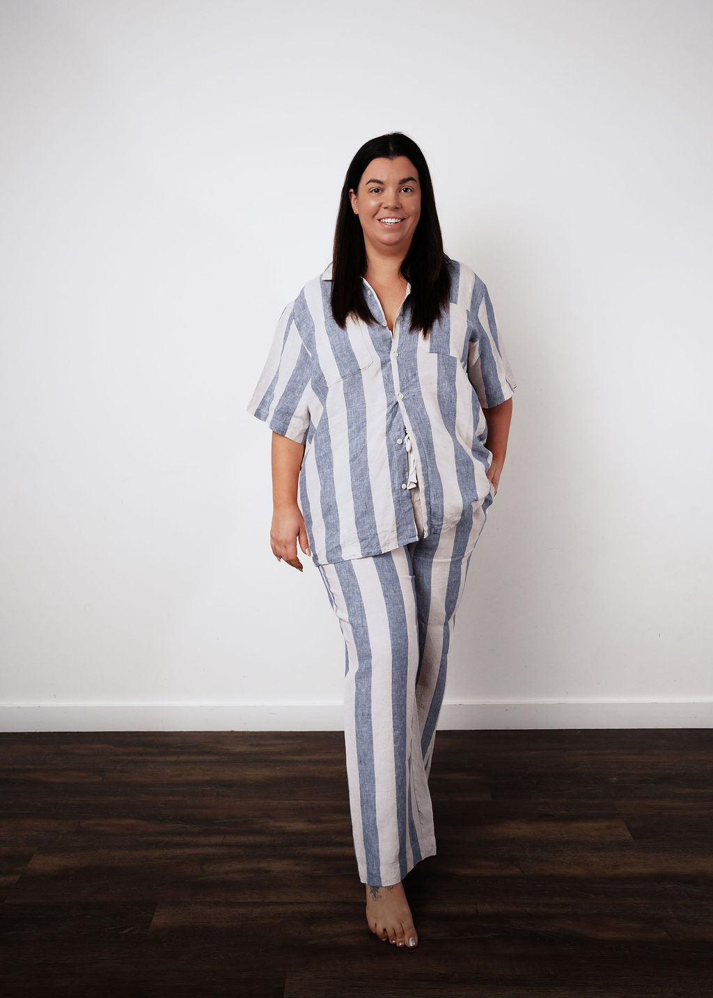 Linen Set Pants + Short Sleeve