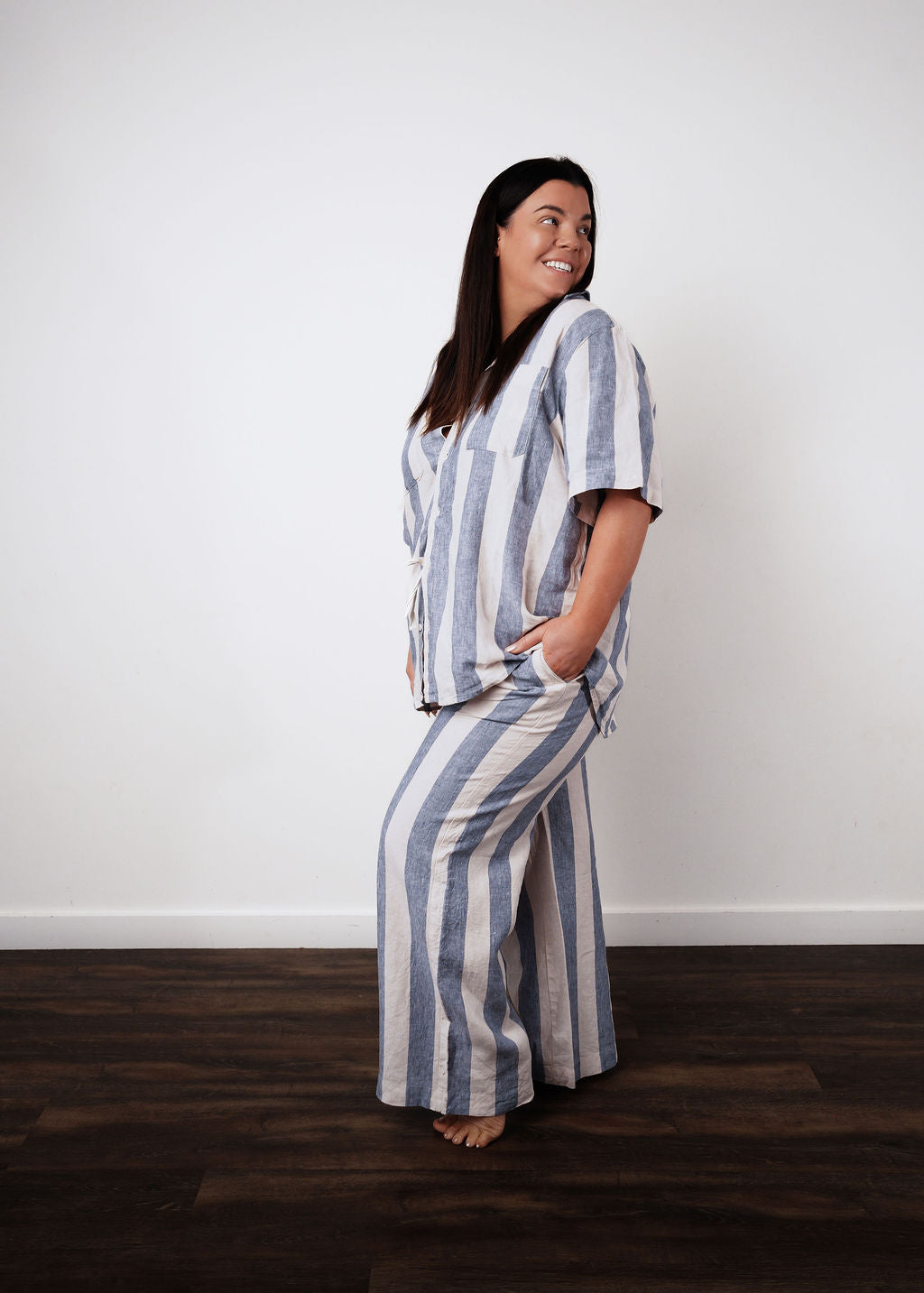 Linen Set Pants + Short Sleeve