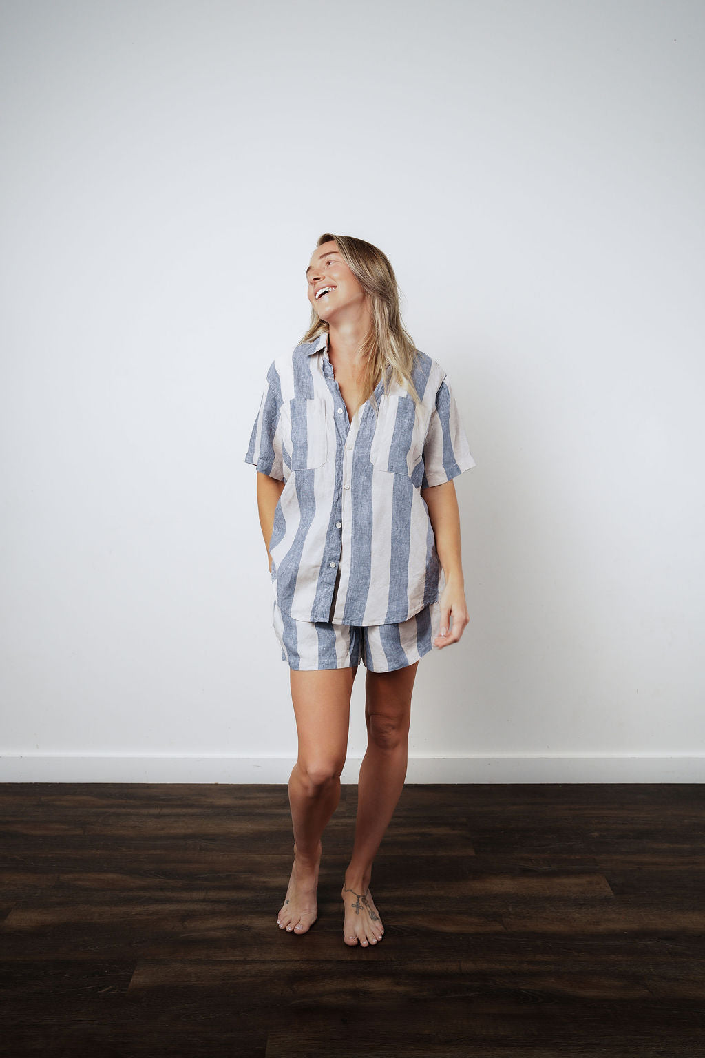 Linen Short Sleeve Set