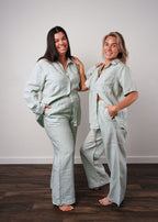 Linen Set Pants + Short Sleeve