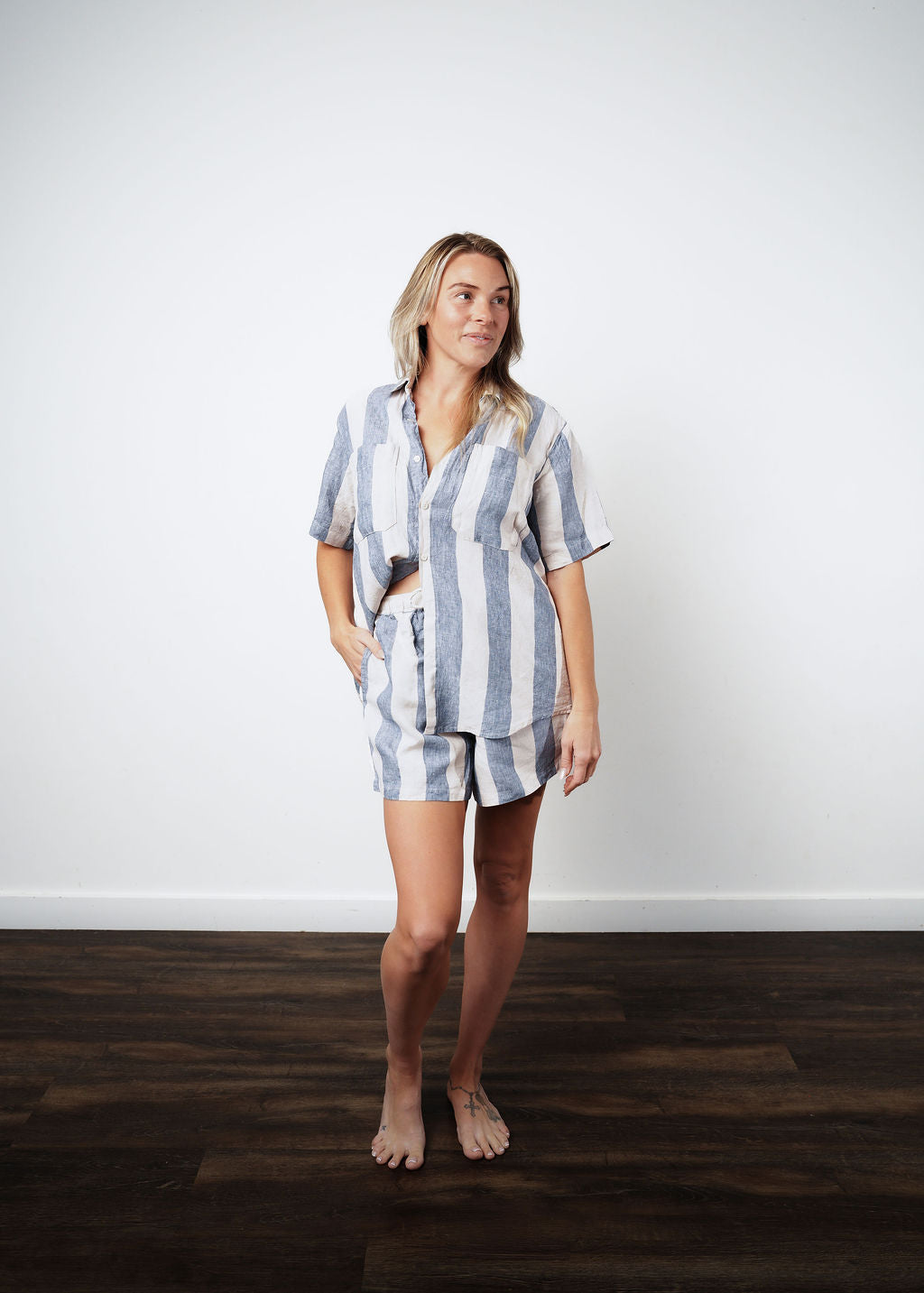 Linen Short Sleeve Set