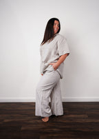 Linen Set Pants + Short Sleeve